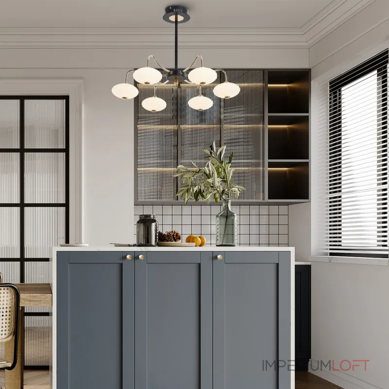 Люстра на штанге Arte Milano Neapolis-73908 273908/6 BK/GD