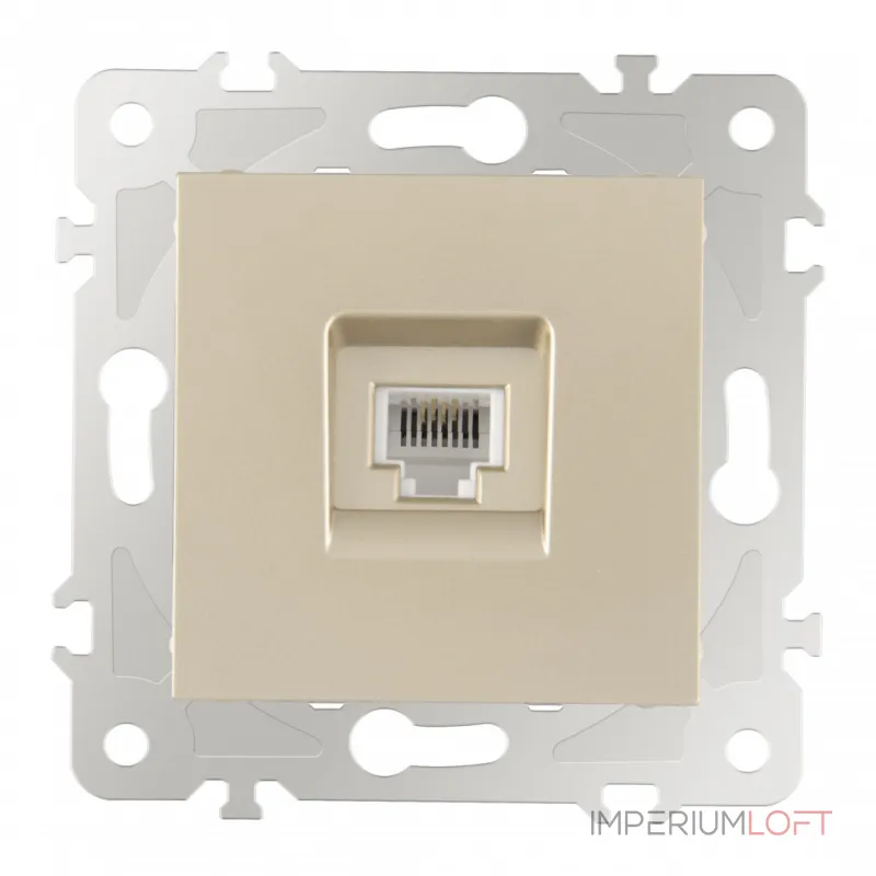 Розетка телефонная RJ11 203.51-1.shampan от ImperiumLoft