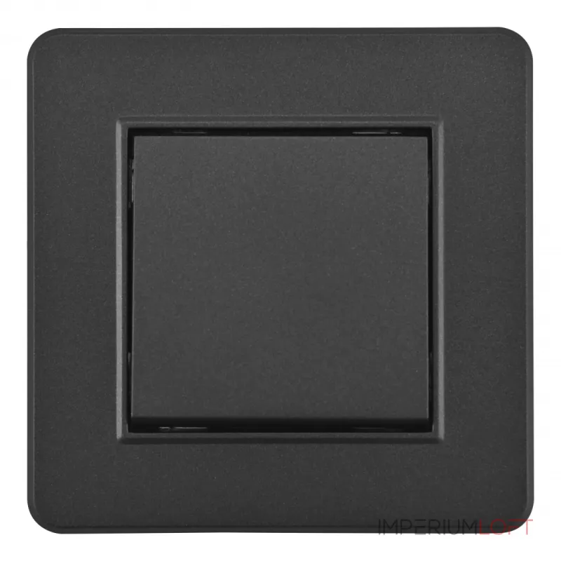 Выключатель одноклавишный с рамкой Arte Milano SET16-1-30-1 black от ImperiumLoft Выключатель одноклавишный с рамкой Arte Milano SET16-1-30-1 black от ImperiumLoft