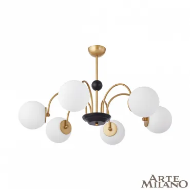 Люстра на штанге Arte Milano AM-Napoli 312066/D850/6 BS/BK