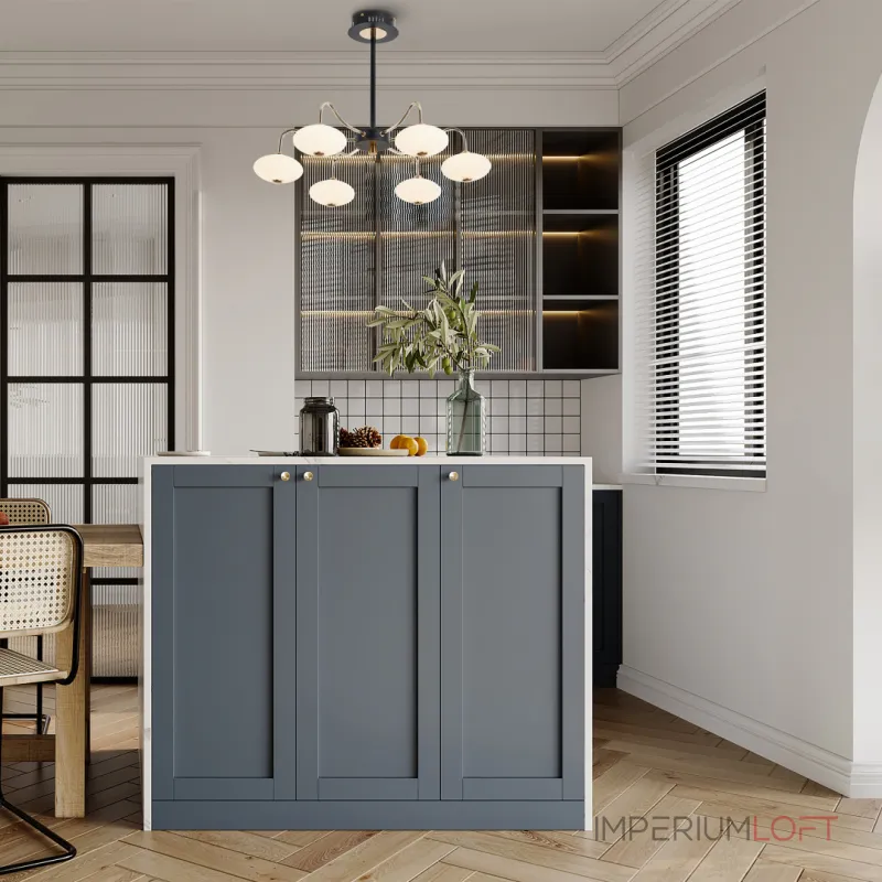 Люстра на штанге Arte Milano Neapolis-73908 273908/6 BK/GD