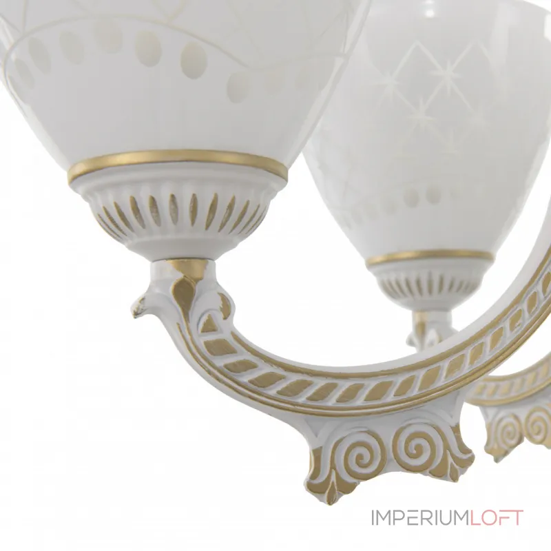 Подвесная люстра Arte Milano AM343837 343837/8 WT+G Подвесная люстра Arte Milano AM343837 343837/8 WT+G