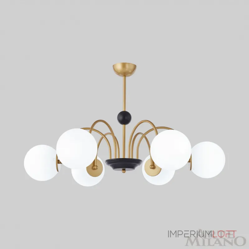 Люстра на штанге Arte Milano AM-Napoli 312066/D850/6 BS/BK Люстра на штанге Arte Milano AM-Napoli 312066/D850/6 BS/BK