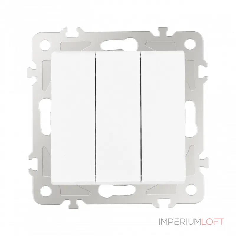 Выключатель трёхклавишный, 10AX 250V 206.30-3.white от ImperiumLoft Выключатель трёхклавишный, 10AX 250V 206.30-3.white от ImperiumLoft