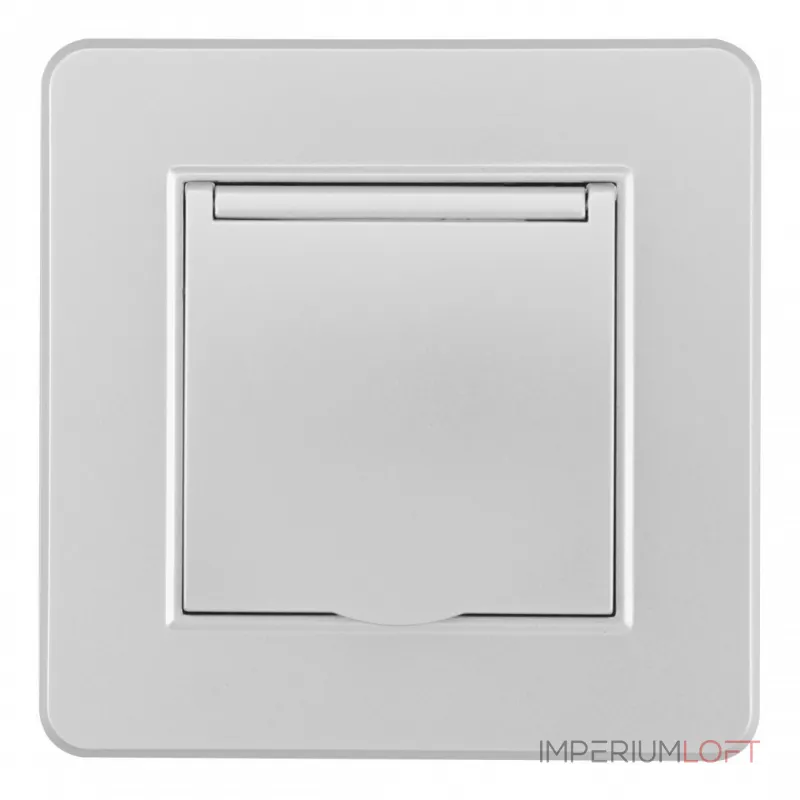 Комплект розетки с заземлением и шторками Arte Milano SET16-1-41-1 silver от ImperiumLoft Комплект розетки с заземлением и шторками Arte Milano SET16-1-41-1 silver от ImperiumLoft