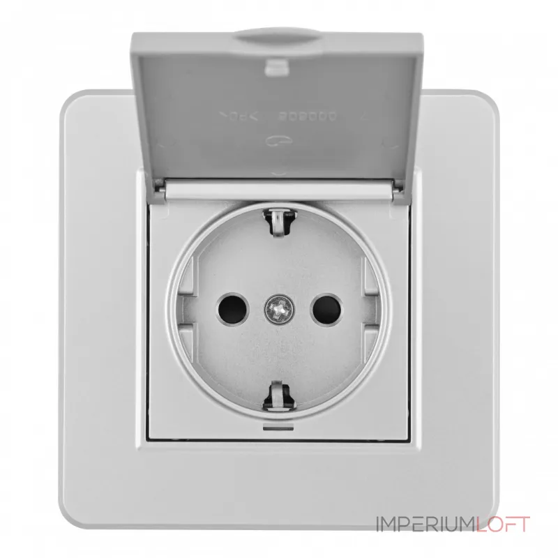 Комплект розетки с заземлением и шторками Arte Milano SET16-1-41-1 silver от ImperiumLoft Комплект розетки с заземлением и шторками Arte Milano SET16-1-41-1 silver от ImperiumLoft