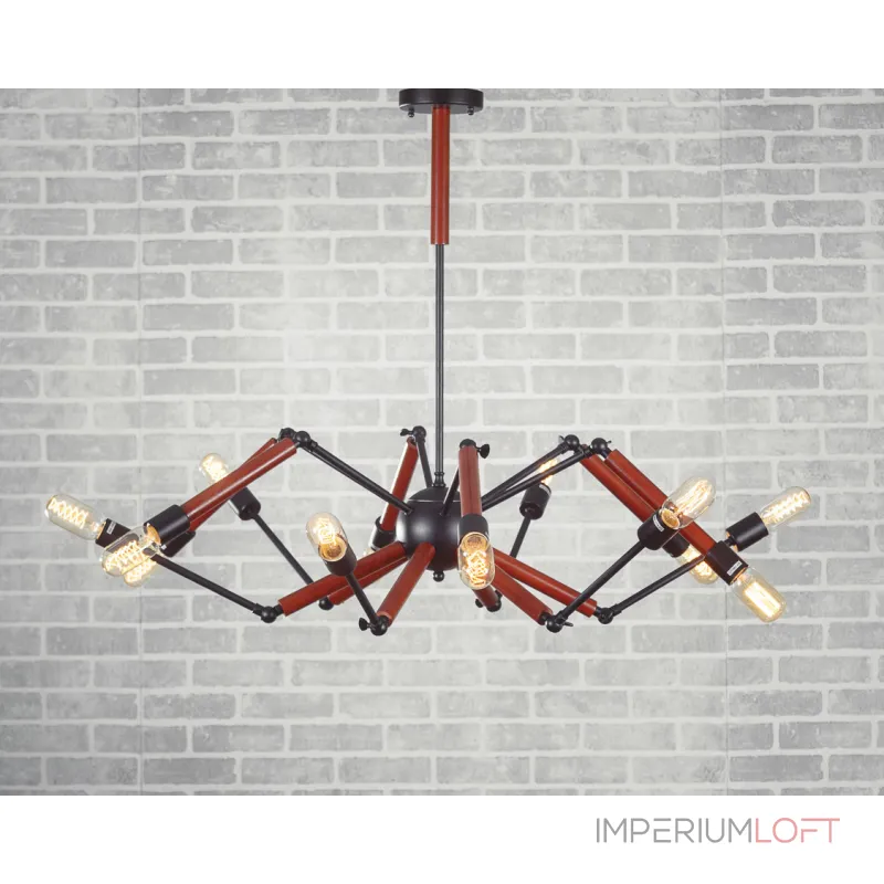 Подвесная люстра Double Octopus Wood