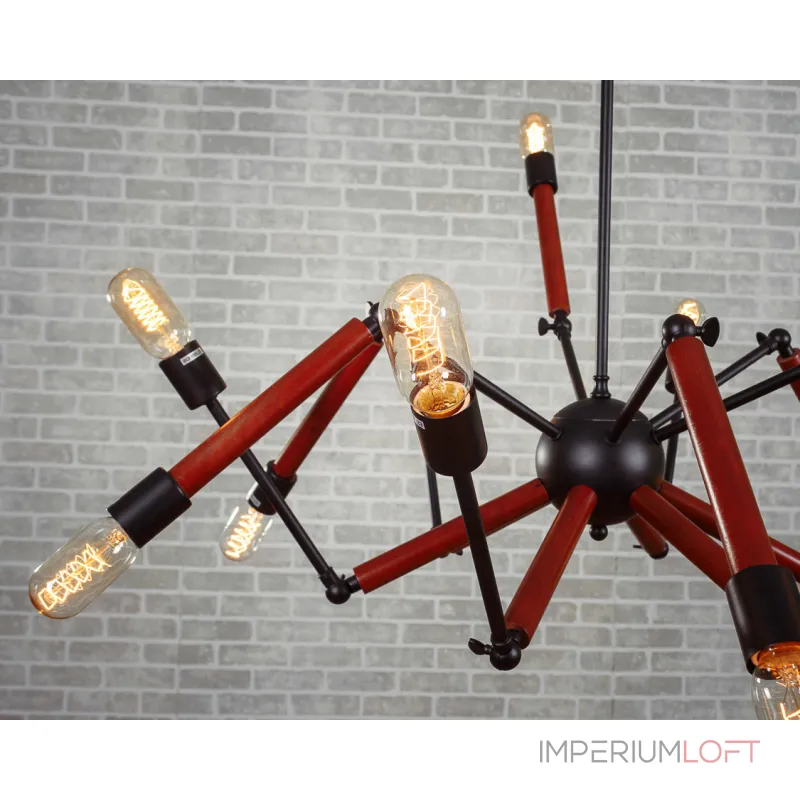 Подвесная люстра Double Octopus Wood