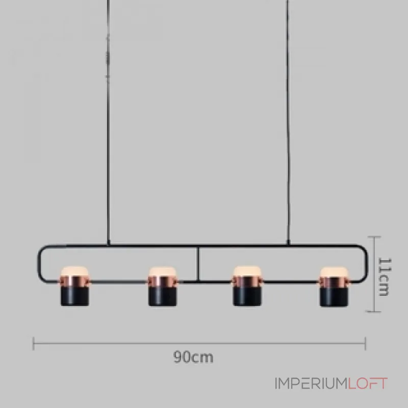 Подвесной светильник Ling Pl4 Copper Подвесной светильник Ling Pl4 Copper