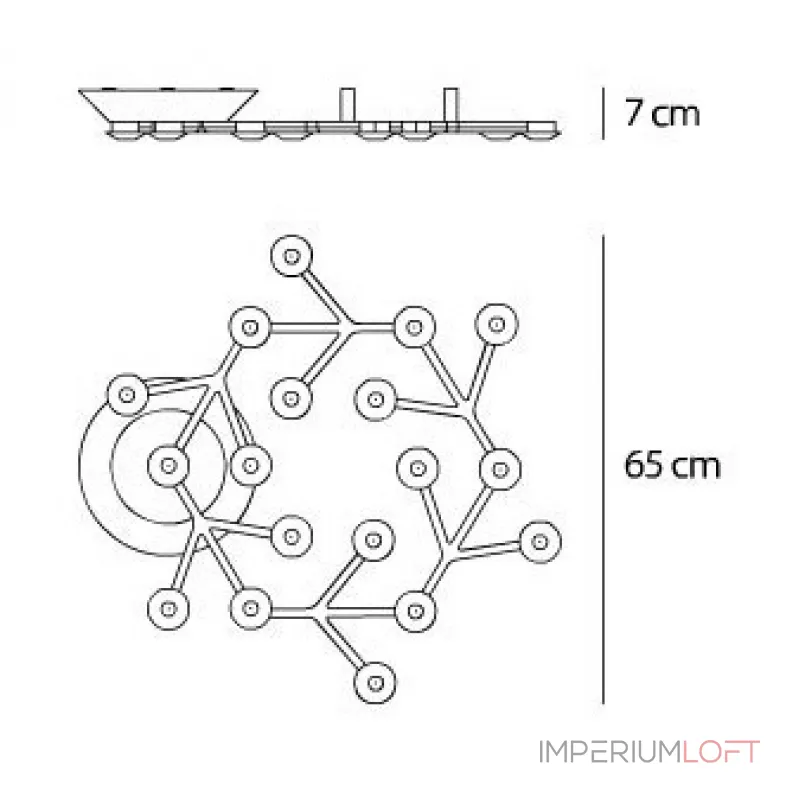 Потолочная люстра BlessLight Led Net Circle 12006 Потолочная люстра BlessLight Led Net Circle 12006