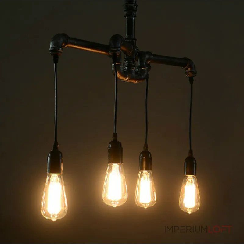 Подвесная люстра Crossed Industrial Water Pipe