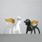 Статуэтка BlessLight Angel Dog black 2017