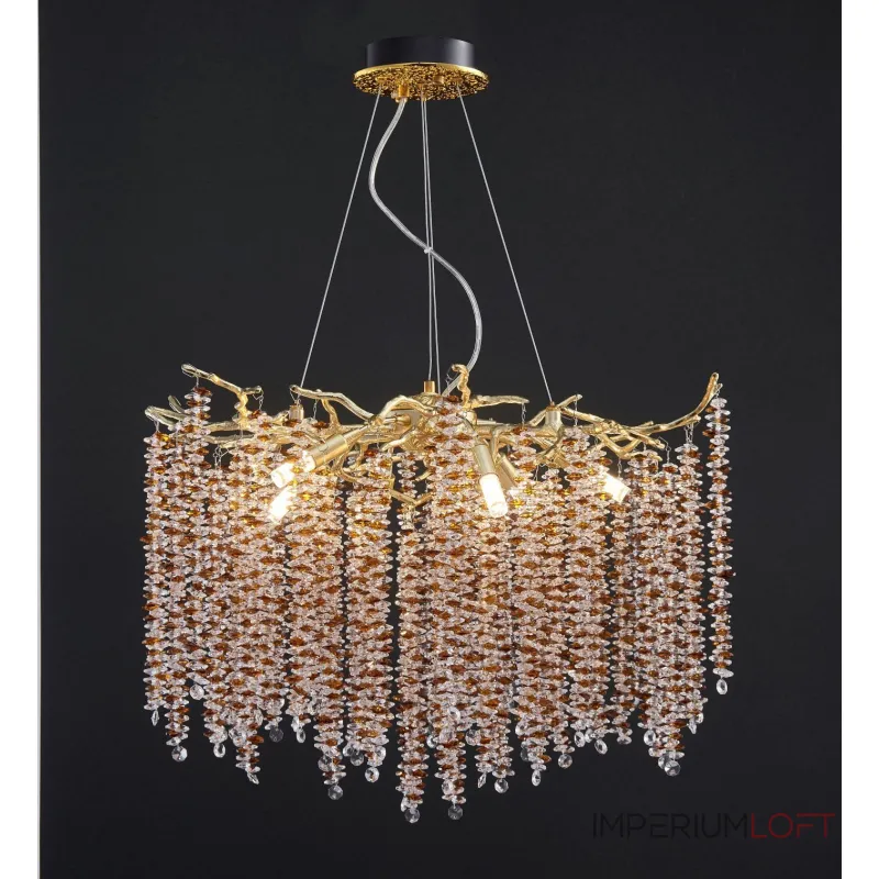 Подвесная люстра coral crystals round copper ii color