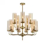 Люстра на штанге Glass Tube Chandelier 12