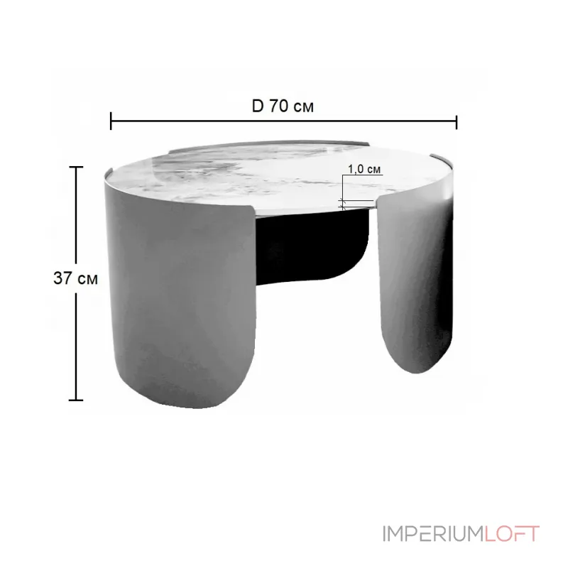 Стол stone antique m от ImperiumLoft