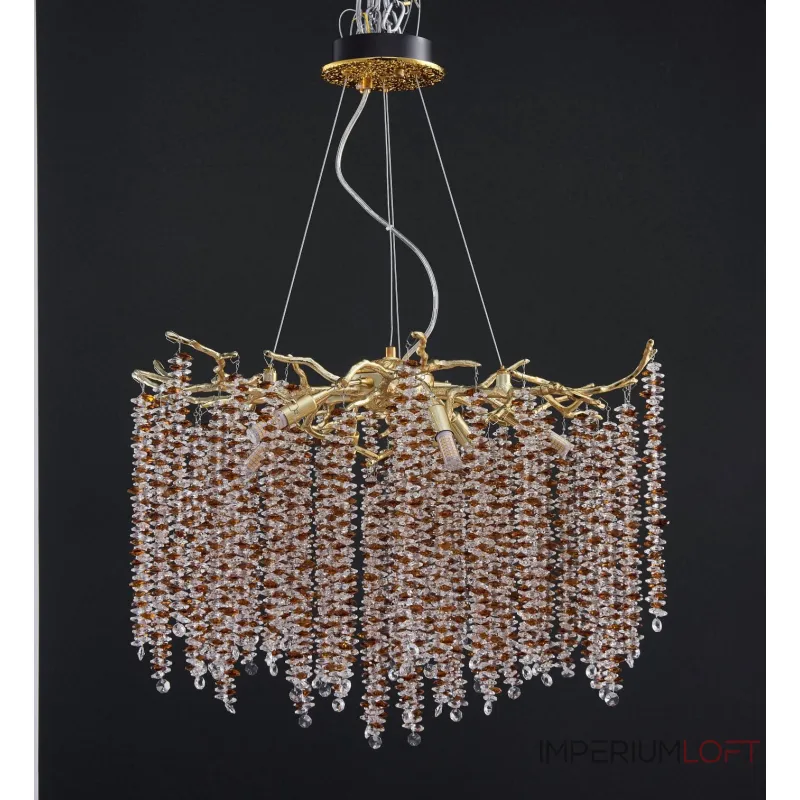 Подвесная люстра coral crystals round copper ii color