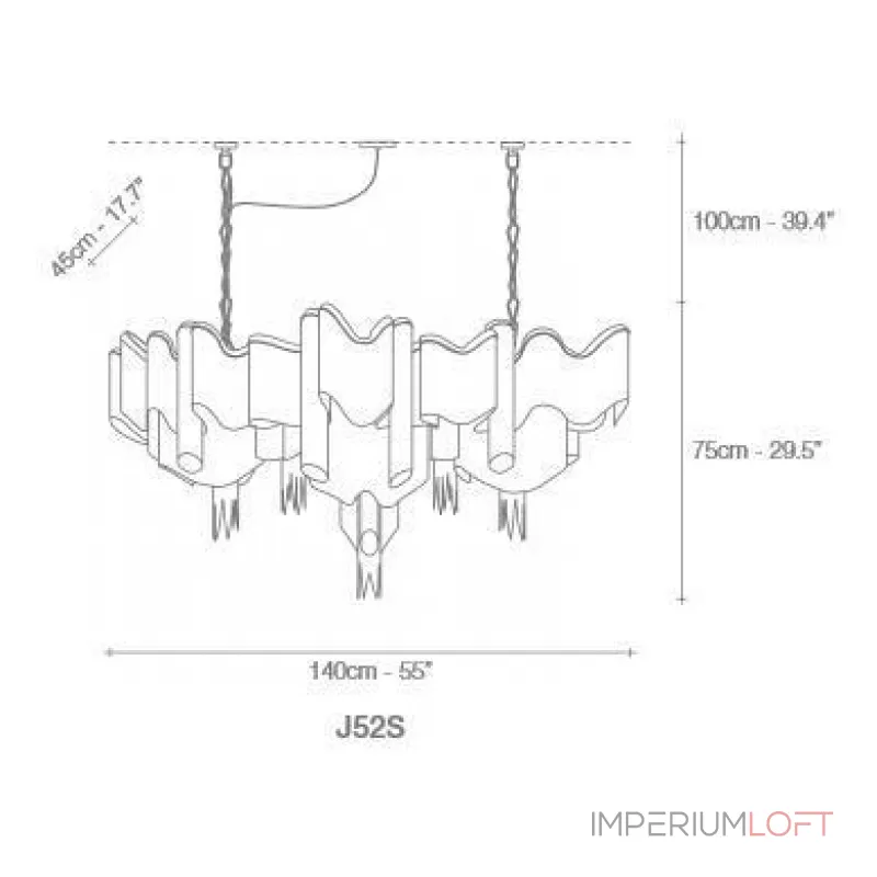 Подвесная люстра Stream J52S