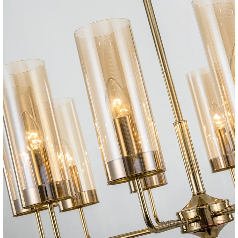 Люстра на штанге Glass Tube Chandelier 10