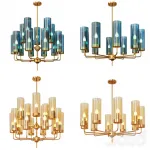 Люстра на штанге Glass Tube Chandelier 10