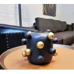 Ваза BlessLight Black little golden balls vase 5028