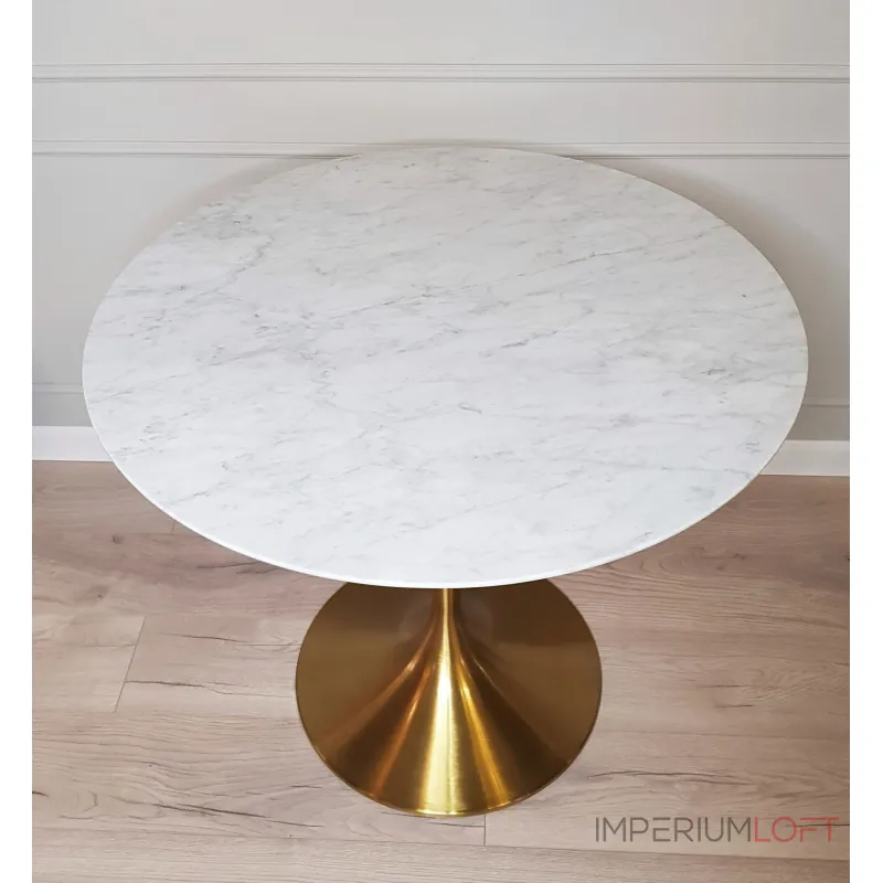 Стол tulip marble brass от ImperiumLoft