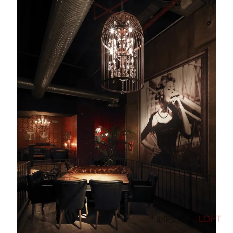 Подвесной светильник BlessLight Vintage Birdcage 5006–D6+6 30030