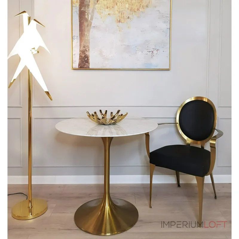 Стол tulip marble brass от ImperiumLoft
