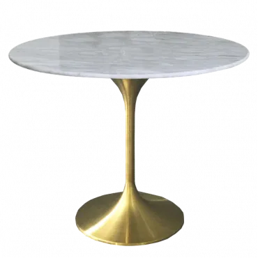Стол tulip marble brass