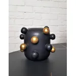 Ваза BlessLight Black little golden balls vase 5028