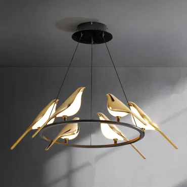 Подвесная люстра BlessLight Golden Bird Round 6 18948 Подвесная люстра BlessLight Golden Bird Round 6 18948