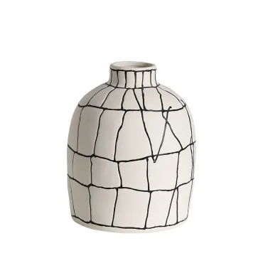 Ваза BlessLight Black line narrow mouth vase B 4051