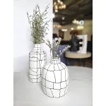 Ваза BlessLight Black line narrow mouth vase B 4051 от ImperiumLoft