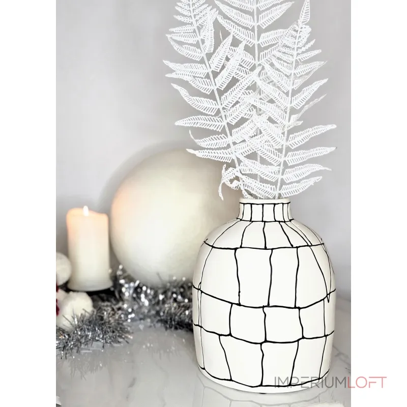 Ваза BlessLight Black line narrow mouth vase B 4051 от ImperiumLoft Ваза BlessLight Black line narrow mouth vase B 4051 от ImperiumLoft