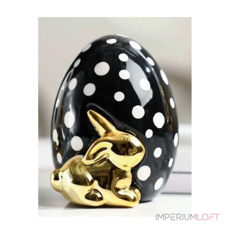 Статуэтка BlessLight Easter Rabbit Egg black 4098 от ImperiumLoft