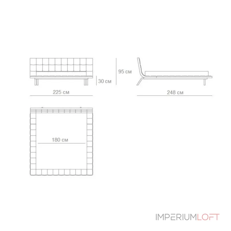 Кровать BlessLight Onda 4140 от ImperiumLoft