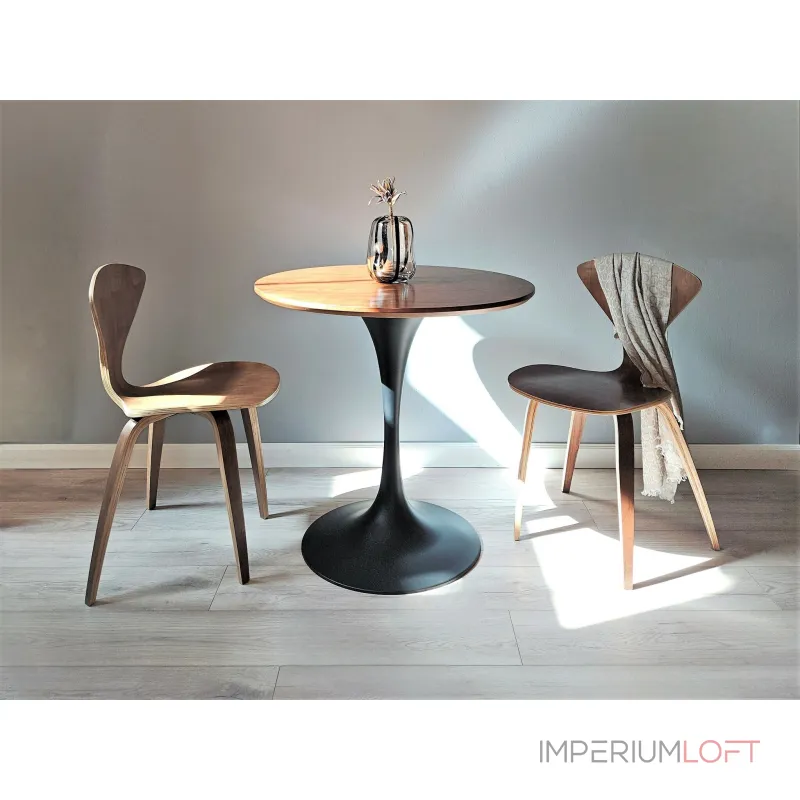 Стол обеденный BlessLight Tulip Round Walnut 4232 от ImperiumLoft