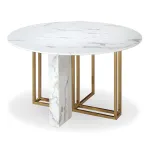 Стол BlessLight Marble Cross Round 4361
