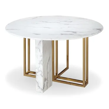 Стол BlessLight Marble Cross Round 4361