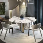 Стол BlessLight Marble Cross Round 4361