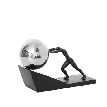 Статуэтка BlessLight Push man Black 4525 Статуэтка BlessLight Push man Black 4525