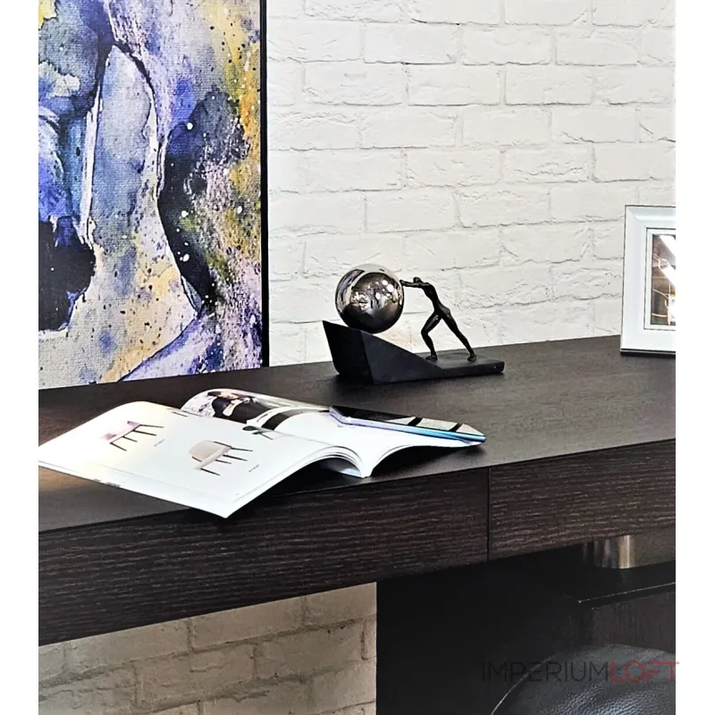 Статуэтка BlessLight Push man Black 4525 от ImperiumLoft