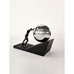 Статуэтка BlessLight Push man Black 4525 от ImperiumLoft