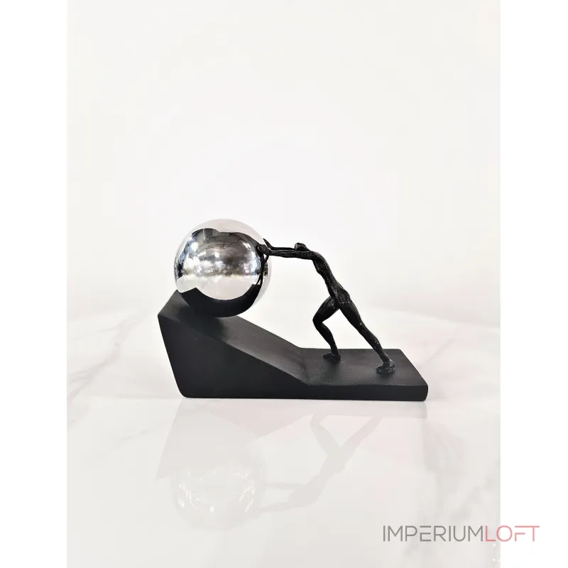 Статуэтка BlessLight Push man Black 4525 от ImperiumLoft