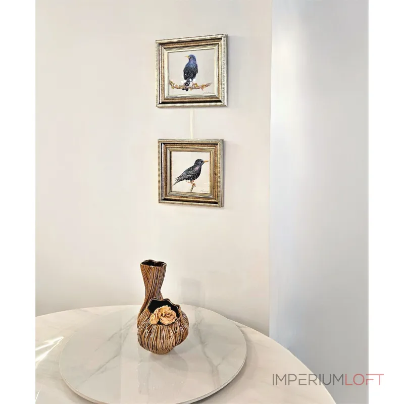 Картина авторская акварель "Скворец" BlessLight 4644 от ImperiumLoft