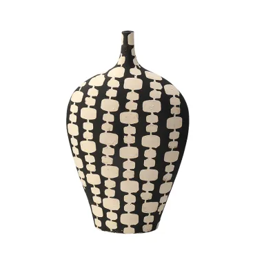 Ваза BlessLight Black And White Narrow Mouth Vase A 4715