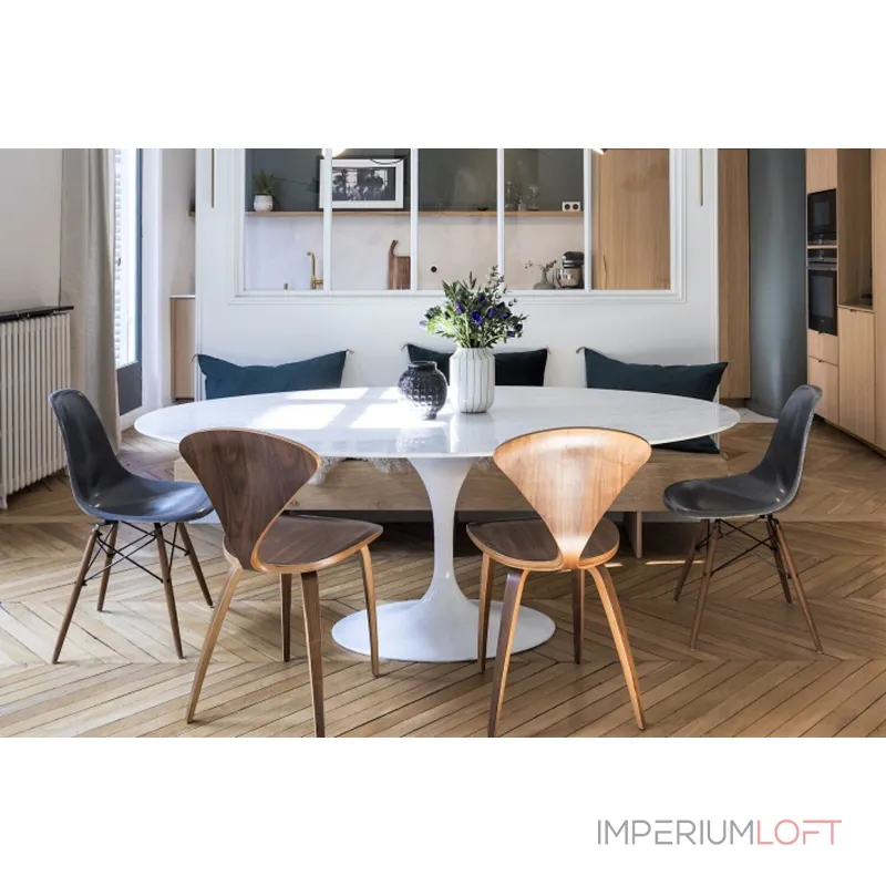 Стол BlessLight Tulip Oval Marble 9695 от ImperiumLoft