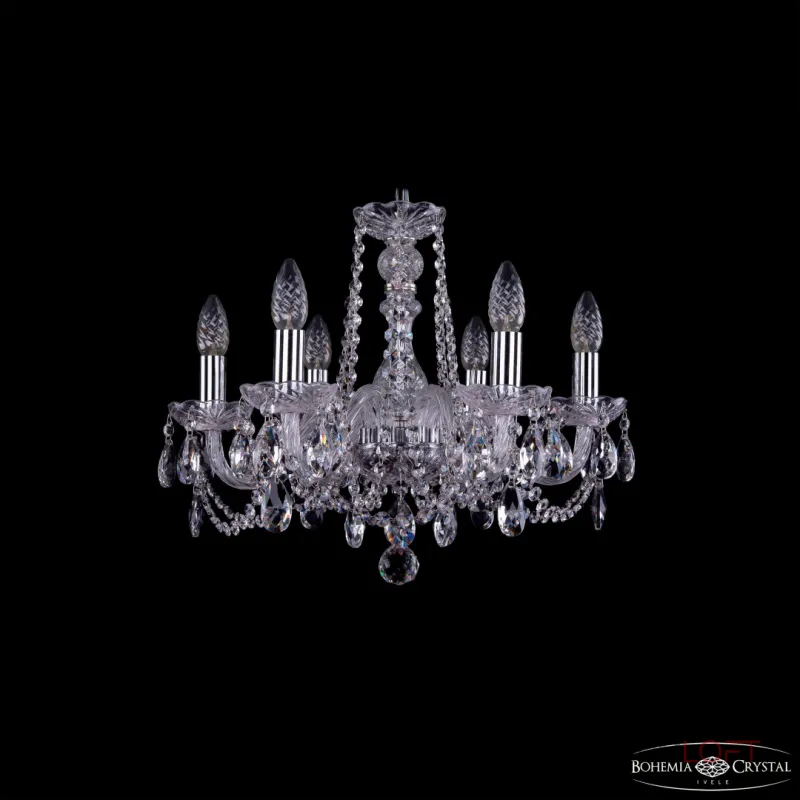 Подвесная люстра Bohemia Ivele Crystal 1402 1402/6/160 Ni