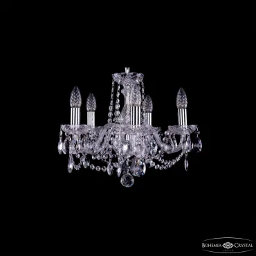 Подвесная люстра Bohemia Ivele Crystal 1402 1402/5/141 Ni Подвесная люстра Bohemia Ivele Crystal 1402 1402/5/141 Ni
