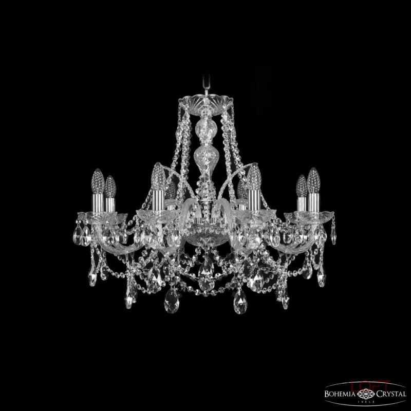 Подвесная люстра Bohemia Ivele Crystal 1411 1411/8/240 Ni