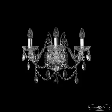 Бра Bohemia Ivele Crystal 1411 1411B/3/160 Ni Бра Bohemia Ivele Crystal 1411 1411B/3/160 Ni